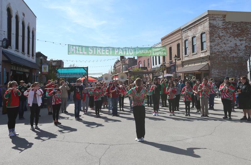 The La Salle-Peru Township High School band performs during the 52nd annual Burgoo on Sunday, Oct. 9, 2022. The band has been performing at the Burgoo for every year.