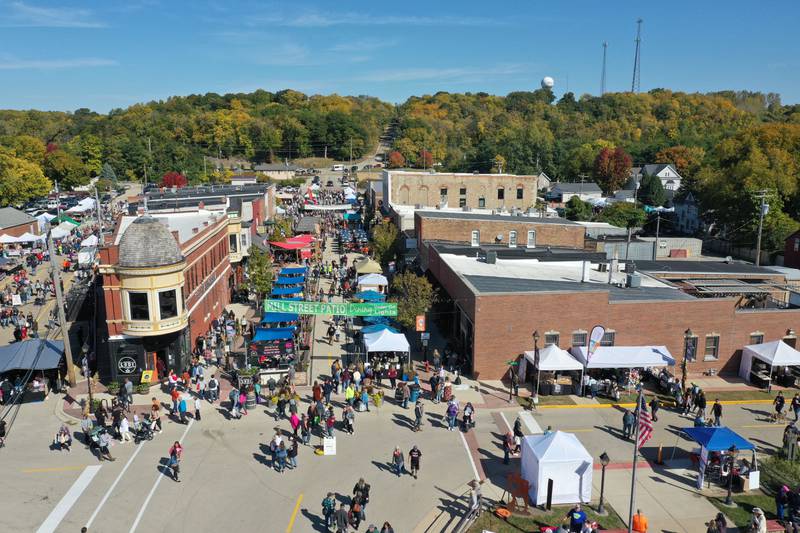 A large crowd attends the 52nd annual Burgoo festival on Sunday, Oct. 9, 2022 in Utica.