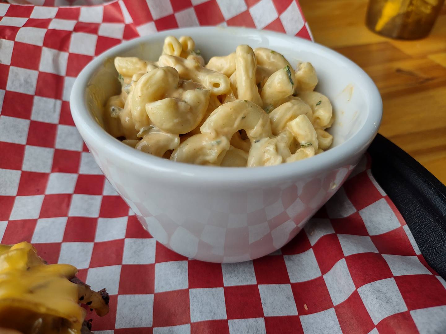 The macaroni salad served as a side at Weits Cafe in Morris.