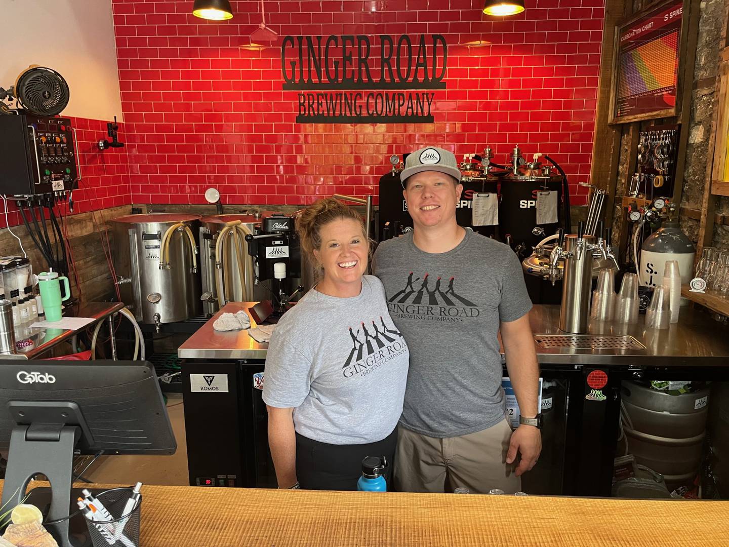 Amy and Dan Stash recently opened Ginger Road Brewing in downtown Utica.