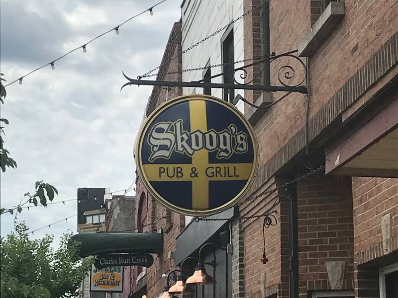 Skoog's Pub & Grill, still housed in the downtown Utica building that withstood the 2004 tornado, is a village institution that provides pub grub in a family-friendly atmosphere.